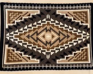2 Grey Hills Navajo/Dine weaving, 43" x 31"