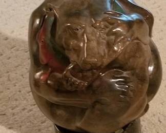 JoshTobey 2004 bronze 'Riverstone Bear'