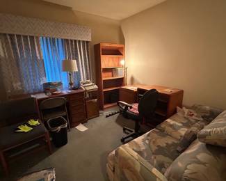 The office before and after Heritage staging. 