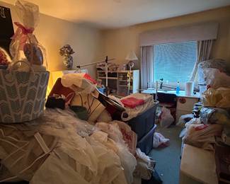 The guest room before and after Heritage staging. 