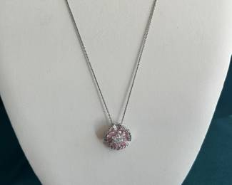 Sterling and gemstone.