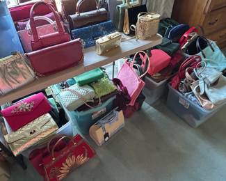 Purses, purses and more purses. 