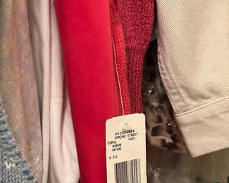 Entire rooms filled with beautiful clothing. Many are new with tags. Zara, Escada, Jones New York, Oscar De Larenta, Ellen Tracy, Donna Karen and much more . Must see collection !!!! 