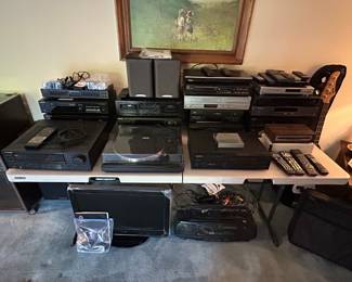 Large selection of A/V equipment from Pioneer,Onkyo,Kenwood,Panasonic,Sony etc.