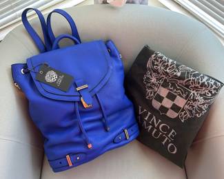Vince Camuto backpack with dust bag. New with tags. 