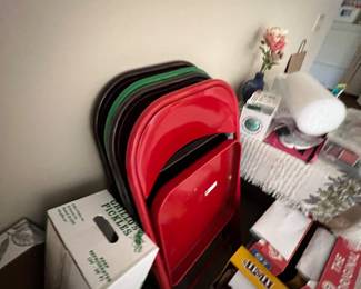 Four metal bowling chairs… $40