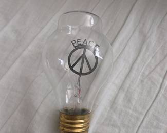 Aerolux Style Neon Light Bulb "Peace"