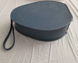 Kid Size Suitcase Luggage Blue Hard Shell Metal Latches