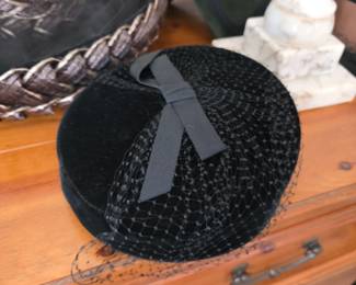 velvet pillbox hat