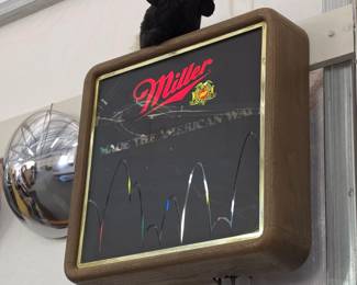 1980's Miller Beer Bouncing Ball Motion Sign