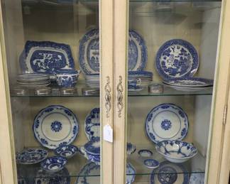 Antique Blue and White China Assortment