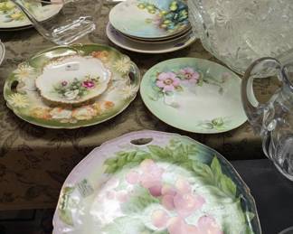 Assorted Vintage Hand Painted Plates