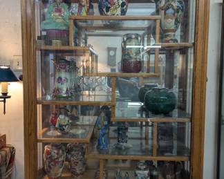 Antique Wooden China Cabinet