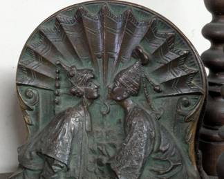 Vtg. Cast Iron Bookends