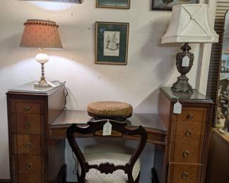 Vintage French Art Deco Vanity