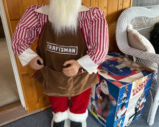 50 in dancing singing Craftsman Santa