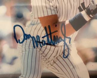 Signed Don Mattingly photo 