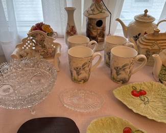 Williams Sonoma rare bunny mugs, Carlton Ware 