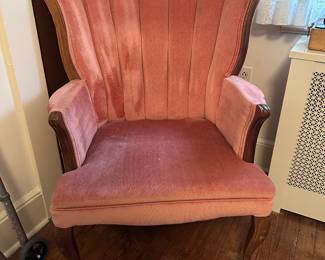 Upholstered Chanel back chair 