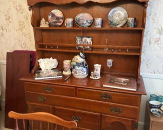 Vintage cherry open hutch 