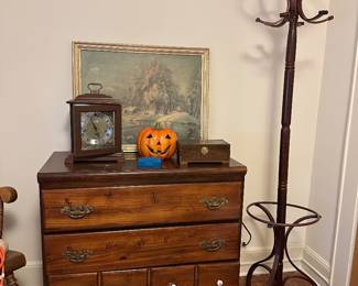 Small dresser and coat tree