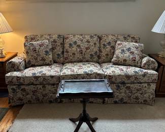 Clean upholstered sofa 