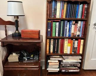 Books and bookcase 