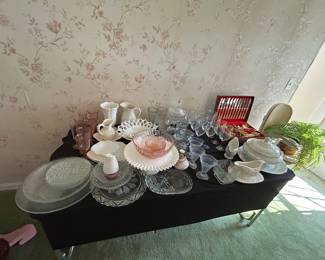 Crystal depression glass