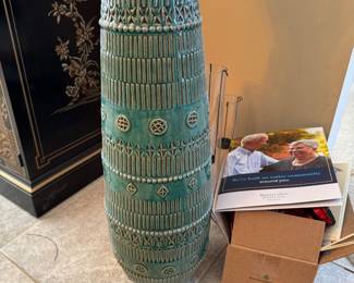 Vintage Italian Ceramic Vase by Aldo Londi $250