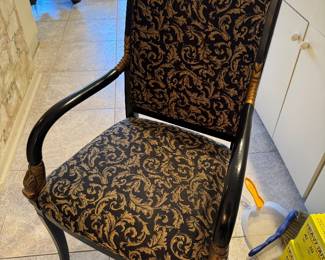 Hollywood Regency Stly Chairs 6pc $600