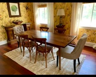 Hand Finished Dining Table 78"x35" $500