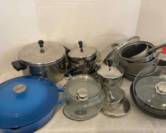Assorted Pots And Pans