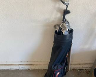 Golf Bag And 10 Clubs