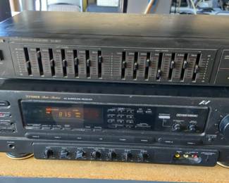 Fisher Studio Standard AV Surround Receiver And A Technics Stereo Graphic Equalizer