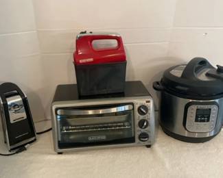 Black  Decker Hand Mixer, Instant Pot, BD Electric Oven, Hamilton Beach Electric Can Opener