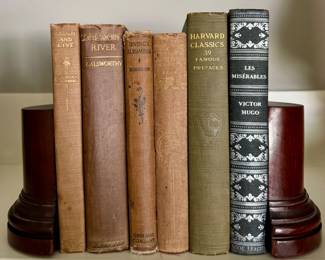 Laugh & Live, One More River, Irvings Alhambra, Harvard Classics & Les Miserables Books