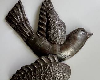 Haitian Metal Folk Art Bird