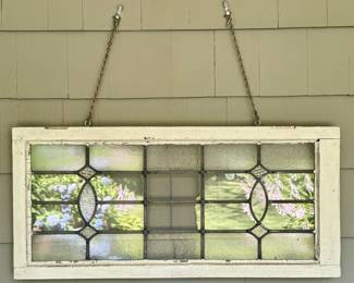 Vintage Leaded Window Panel