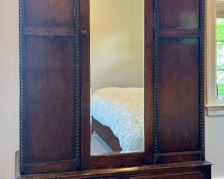 Antique English Oak Armoire