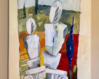 Oil on Board, Signed Victor Bokas