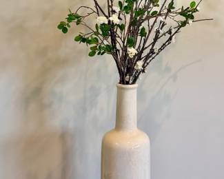Oversized Floor Vase with Faux Floral Braches