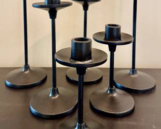 Wrought Iron Taper Candle Holders