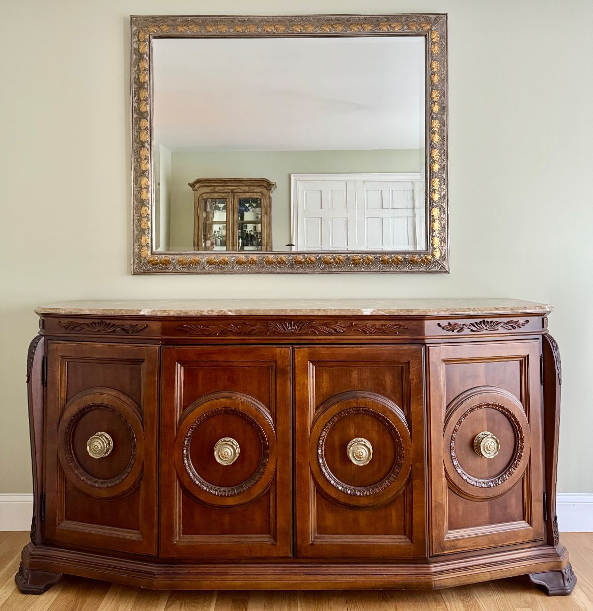 American Drew Credenza with Marble Top
