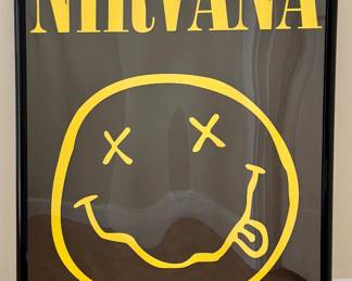 Framed Nirvana Poster