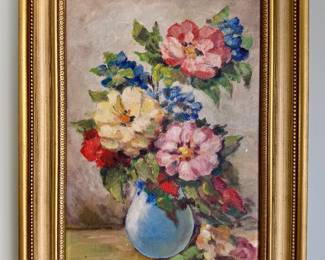 Oil on Board, Signed Mary Voss