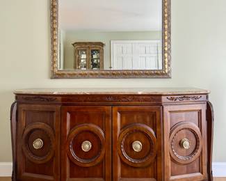 American Drew Credenza with Marble Top