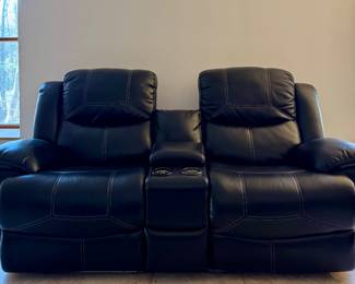Leather Power Recliner Loveseats