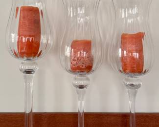 Set of 3 Hurricane Candle Holders