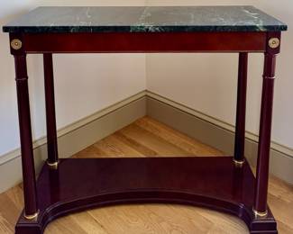 Bombay Co. Console Table with Marble Top
