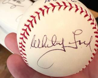 151.  Whitey Ford & Robin Roberts signed Baseball